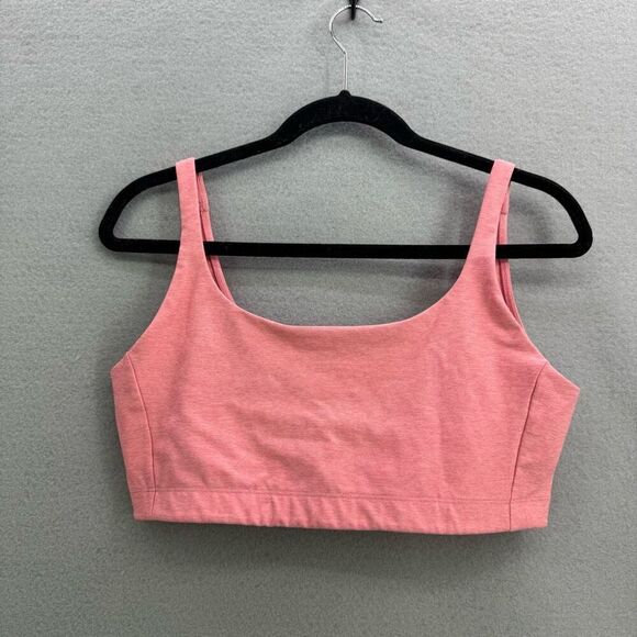 Outdoor Voices Womens Pink Supportive Scoop Neck Sports Bra Size XL - Picture 2 of 9